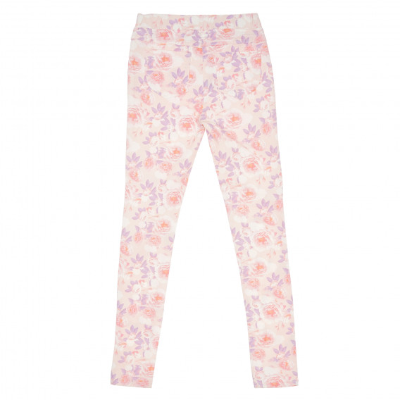 Pantaloni pentru fete, culoare roz cu imprimeu floral Tape a l'oeil 176529 4