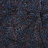 Pantaloni negri cu imprimeuri florale pentru fete Tape a l'oeil 176532 2