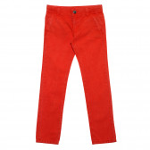 Pantaloni de bumbac portocalii cu nasturi pentru fete Tape a l'oeil 176536 2