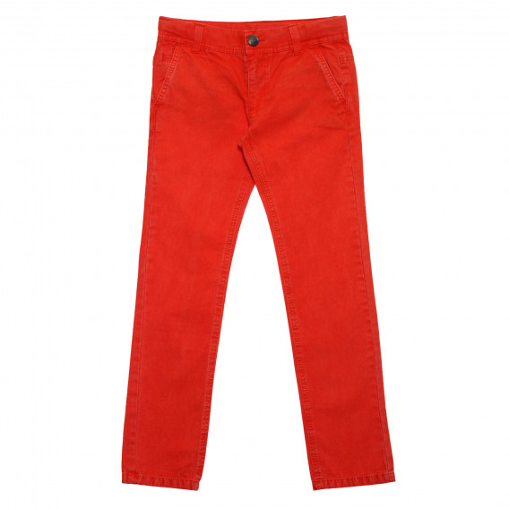 Pantaloni de bumbac portocalii cu nasturi pentru fete Tape a l'oeil 176536 2