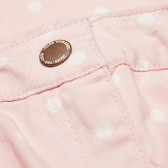 Pantaloni din denim roz cu puncte albe, pentru fete Tape a l'oeil 176548 3