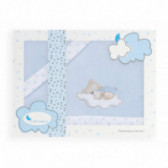 Set de pat 3 părți - "oso nubes", culoare: albastru Inter Baby 176927 
