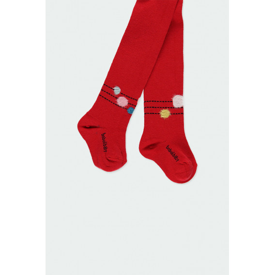 Ciorapi roșii pentru fete Boboli 176957 2