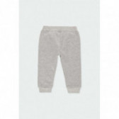 Bluză din bumbac cu mâneci lungi și pantaloni pentru băieți, gri Boboli 177020 5