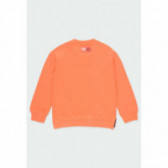 Bluză din bumbac cu mâneci lungi și imprimeu baschet, pentru băieți, portocaliu Boboli 177099 2