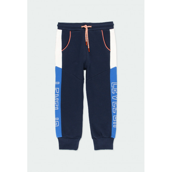 Pantaloni sport cu accente de culoare pentru băieți Boboli 177103 3