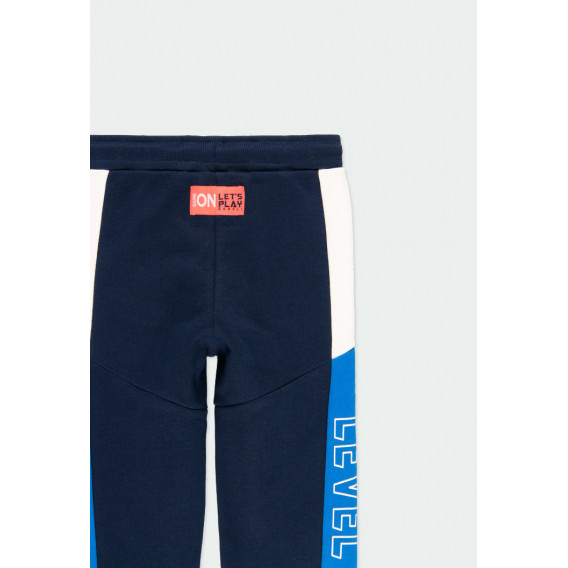 Pantaloni sport cu accente de culoare pentru băieți Boboli 177108 12