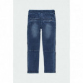 Jeans cu cusături decorative pentru băieți, albaștri Boboli 177111 3