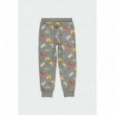 Pijamale din bumbac din două piese cu mâneci lungi pentru băieți, gri Boboli 177142 5