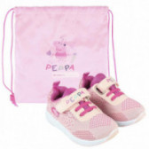 Set de adidași și geantă PEPPA PIG pentru fete Peppa pig 177178 