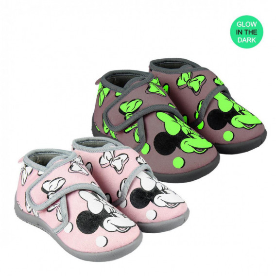 Papuci strălucitori în întuneric MINNIE pentru fete Minnie Mouse 177233 
