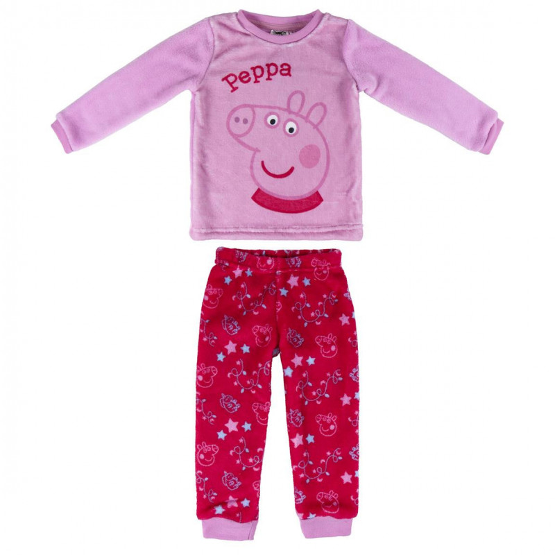 Pijamale din două piese cu imprimeu PEPPA PIG pentru fete, roz  177248
