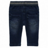 Jeans uzați cu talie elastică pentru fete, albastru Name it 177291 2