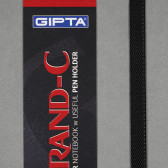 G GRAND-C Caiet 13X21 120 foi 60 gr. Albă, rânduri largi cu elastic Gipta 177407 2
