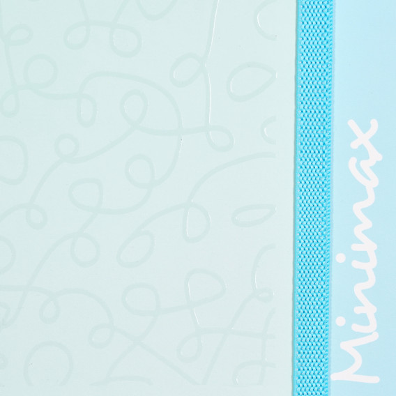 Caiet Minimax cu elastic, 17 X 24 cm, 100 de coli, rânduri largi, albastru Gipta 177586 3