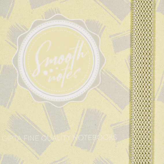 Caiet Smooth notes, cu elastic, 13 X 21 cm, 120 coli, rânduri largi, verzi Gipta 177711 2