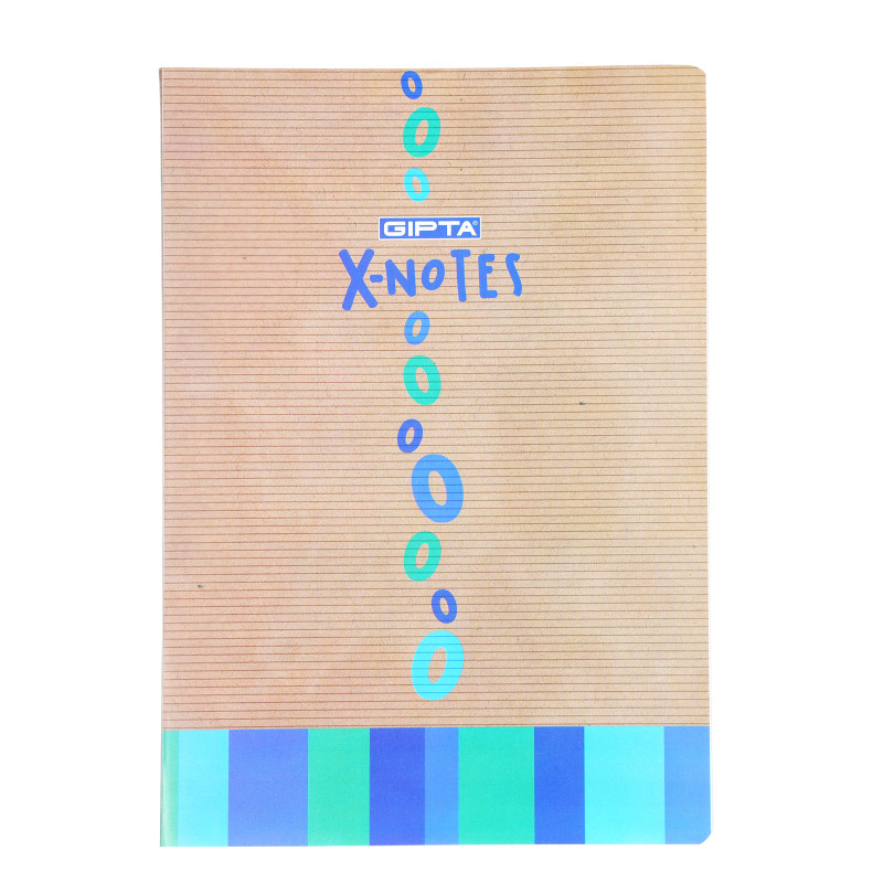 Caiet X-notes - OoO, A 4, 80 de coli, linii largi, albastru  177770