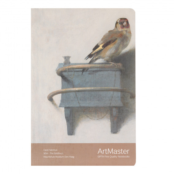 Caiet ArtMaster pasăre, 17 X 24 cm, 60 coli, rânduri largi, bej Gipta 177886 