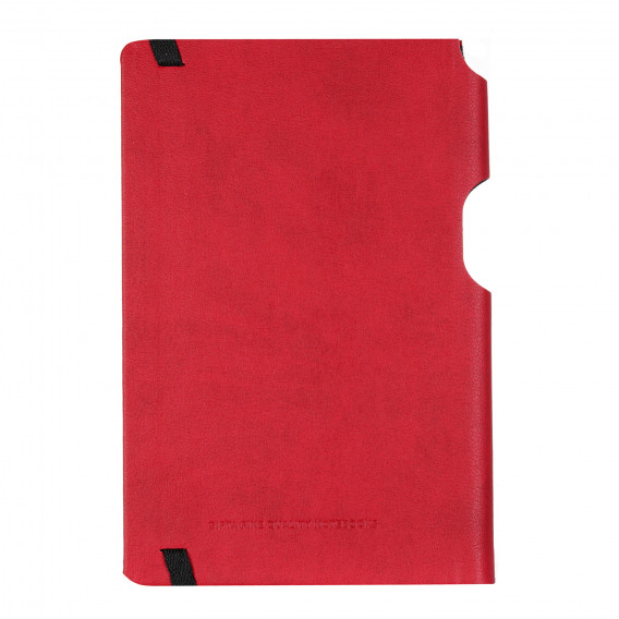 Caiet Grand-cu bandă elastică și spațiu pentru stilou, 13 X 21 cm, 120 coli, rânduri largi, roșu Gipta 177929 3