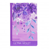 Caiet Ultra Violet №2, 13 X 21 cm, 120 coli, rânduri largi, violet Gipta 178057 