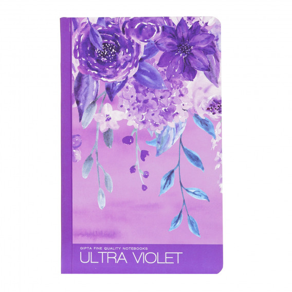 Caiet Ultra Violet №2, 13 X 21 cm, 120 coli, rânduri largi, violet Gipta 178057 