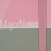 Caiet Major Notes cu elastic, A 5, 120 coli, rânduri largi, roz Gipta 178202 2