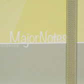 Caiet Major Notes cu elastic, A 5, 120 coli, rânduri largi, galben Gipta 178206 2