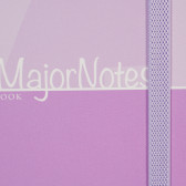 Caiet Major Notes cu elastic, 19 X 26 cm, 120 coli, rânduri largi, violet Gipta 178222 2