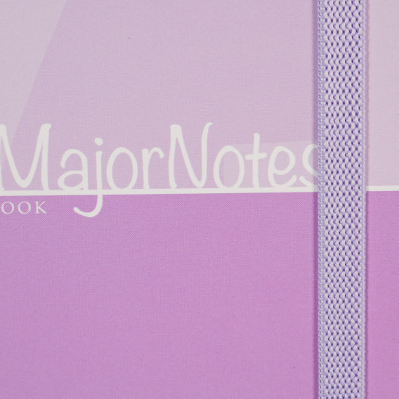 Caiet Major Notes cu elastic, 19 X 26 cm, 120 coli, rânduri largi, violet Gipta 178222 2