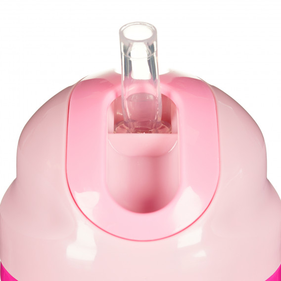 Cană izolată, cu pai, fără-curgere, 266 ml., Culoare: roz Chicco 178336 3