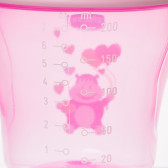 Cană de tranziție din polipropilenă în roz, 200 ml.  Chicco 178342 5