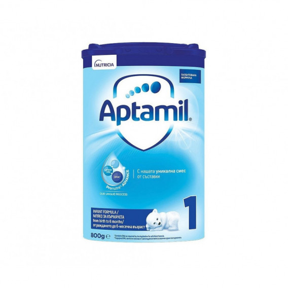 Aptamil Pronutra Advance 1, 0-6 luni, cutie, 800 g. Milupa 178378 
