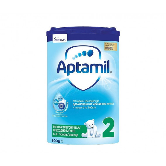 Aptamil Pronutra Advance 2, 6-12 luni, cutie, 800 g. Milupa 178379 