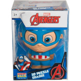 Puzzle 3D Captain America, XL 9 x 12 cm Avengers 178652 