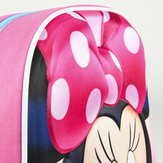 Ghiozdan cu imprimeu 3D Minnie Mouse pentru fete, roz Minnie Mouse 178752 6