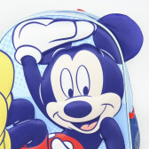 Ghiozdan pe roți, imprimeu Mickey Mouse, pentru băieți, albastru Mickey Mouse 178788 3