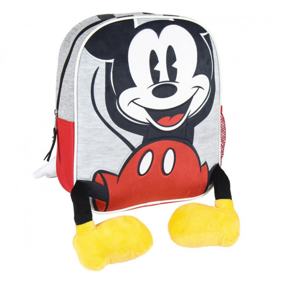 Ghiozdan Mickey Mouse pentru băieți, gri Mickey Mouse 178817 