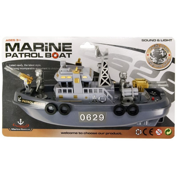 Barcă de patrulare Dino Toys 17886 