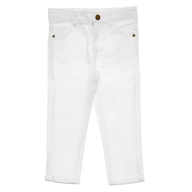 Jeans pentru fete, culoare albă  178975