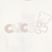 Salopeta cu mânecă lungă de pluș cu un urs aplicat pentru copii Chicco 179003 3