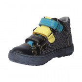 Pantofi pentru băieți cu accente albastre și galbene Tuc Tuc 1795 2