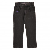 Jeans de bumbac pentru băieți, negri Burani 179823 