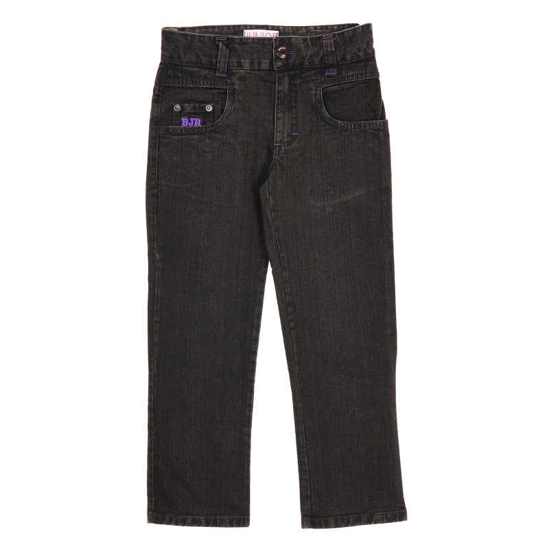 Jeans de bumbac pentru băieți, negri  179823