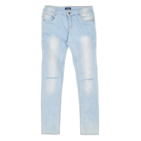Jeans de bumbac pentru fete, albastru deschis BLUE SEVEN 179843 