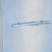 Jeans de bumbac pentru fete, albastru deschis BLUE SEVEN 179845 3