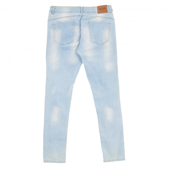 Jeans de bumbac pentru fete, albastru deschis BLUE SEVEN 179846 4