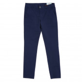 Pantaloni din bumbac pentru băieți, albastru închis LEMMI 179847 