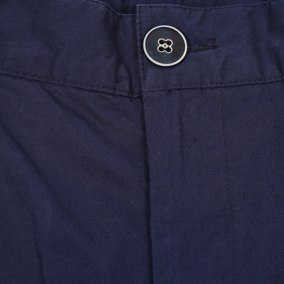 Pantaloni din bumbac pentru băieți, albastru închis LEMMI 179848 2