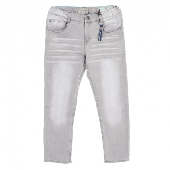 Jeans de bumbac pentru băieți, gri LEMMI 179855 