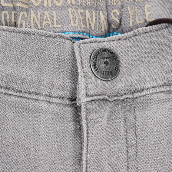 Jeans de bumbac pentru băieți, gri LEMMI 179857 3